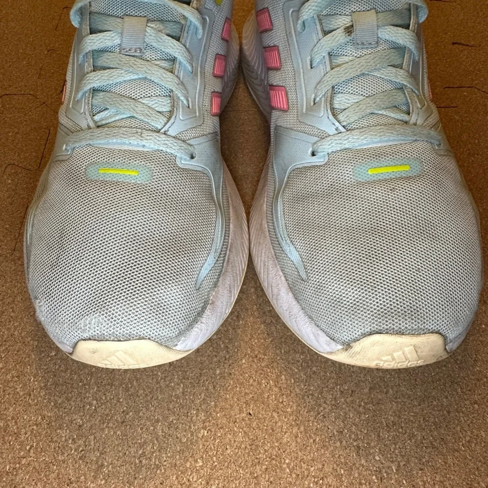 Adidas Runfalcon 2.0 Mens Size 7 Running Shoes Light Blue Pink HR1412